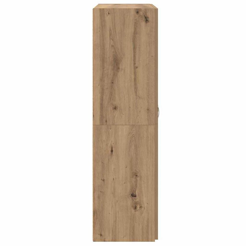 vidaXL Γραφείο Ντουλάπι με ράφι με πόρτα artisan δρυς 60 x 32 x 115 cm