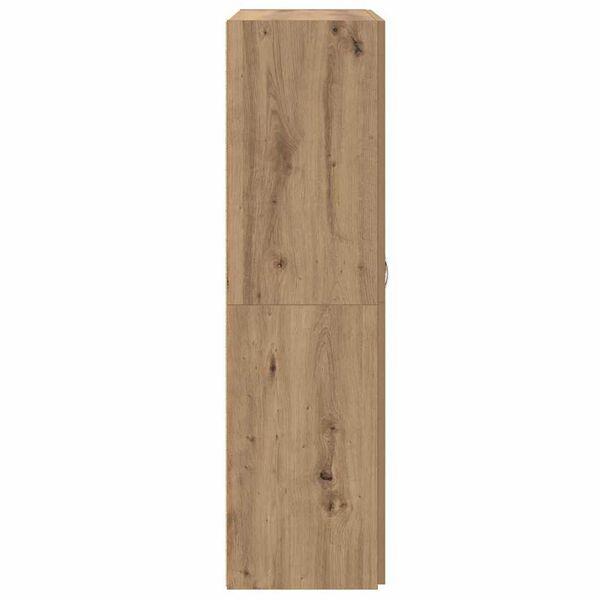 vidaXL Γραφείο Ντουλάπι με ράφι με πόρτα artisan δρυς 60 x 32 x 115 cm