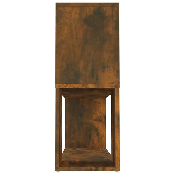 vidaXL Βιβλιοθήκη Καπνιστή Δρυς 100x24x63 εκ. από Επεξεργασμένο Ξύλο