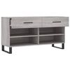 vidaXL Παπουτσοθήκη Γκρι Sonoma 102x35x55 εκ. από Επεξεργασμένο Ξύλο