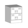 vidaXL Κομοδίνο Ανθρακί 34,5 x 39 x 44 εκ. από Χάλυβα