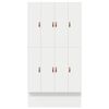 vidaXL Κρεβάτι με αποθηκευτικό χώρο Λευκό 236.5 x 120 x 31.5 εκατοστά