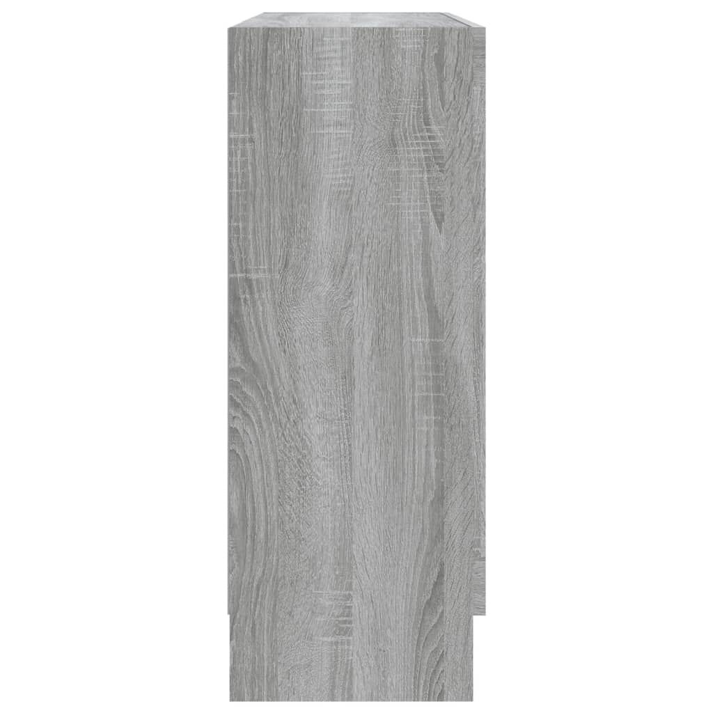 vidaXL Βιτρίνα Γκρι Sonoma 82,5x30,5x80εκ. από Επεξεργασμένο Ξύλο