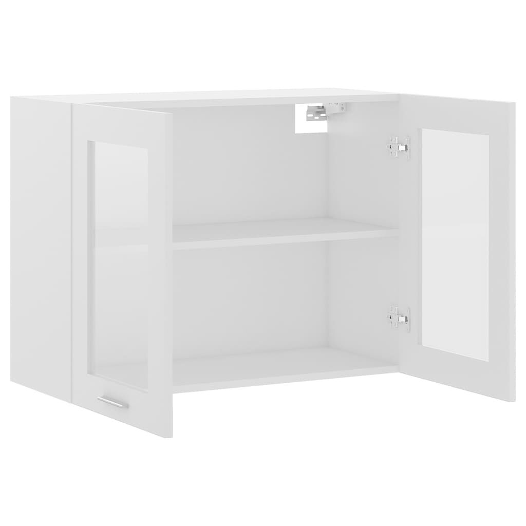 vidaXL Ντουλάπι Κρεμαστό με Τζάμι Lyon Λευκό 80x31x60εκ. από