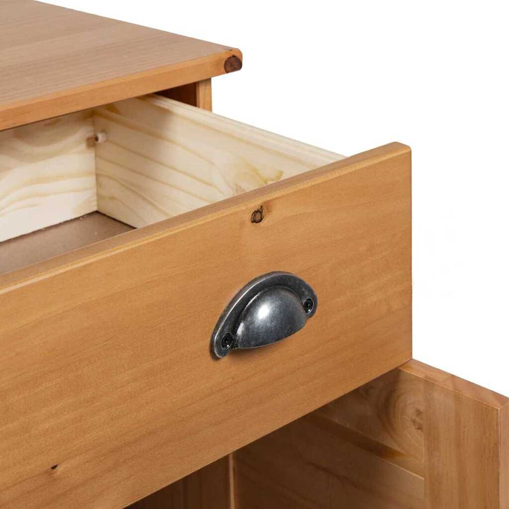 vidaXL Σετ Επίπλων Μπάνιου με συρτάρι 2 pcs Καφέ 67.5 x 34 x 80 εκ.