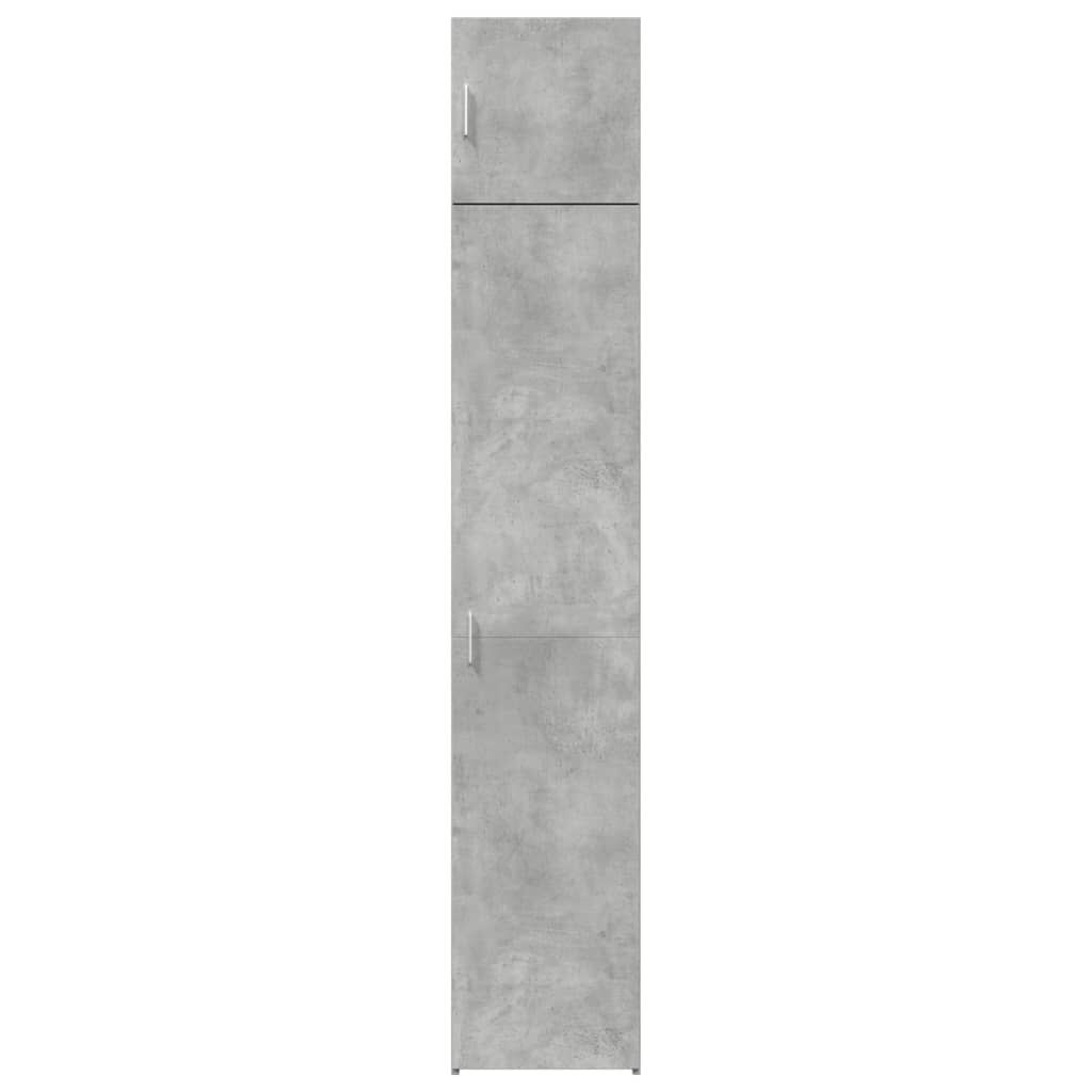 vidaXL Ντουλάπι Αποθήκευσης Στενό Γκρι 40x42,5x225 εκ. Επεξεργ. Ξύλο