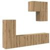 vidaXL &Mu;&omicron;&nu;ά&delta;&alpha; &Tau;&omicron;ί&chi;&omicron;&upsilon; &Tau;&eta;&lambda;&epsilon;ό&rho;&alpha;&sigma;&eta;&sigmaf; 5 pcs Artisan Oak &Epsilon;&pi;&epsilon;&xi;&epsilon;&rho;&gamma;&alpha;&sigma;&mu;έ&nu;&omicron; &xi;ύ&lambda;&omicron;