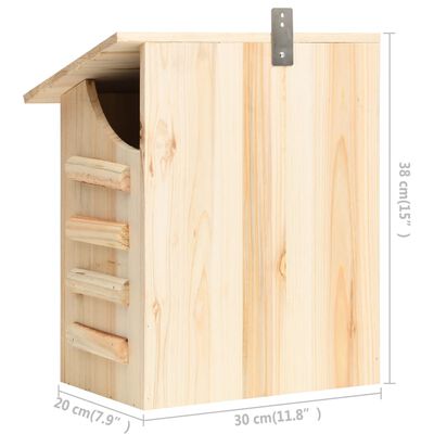 vidaXL Σπίτι Νυχτερίδων 30 x 20 x 38 εκ. από Μασίφ Ξύλο Ελάτης