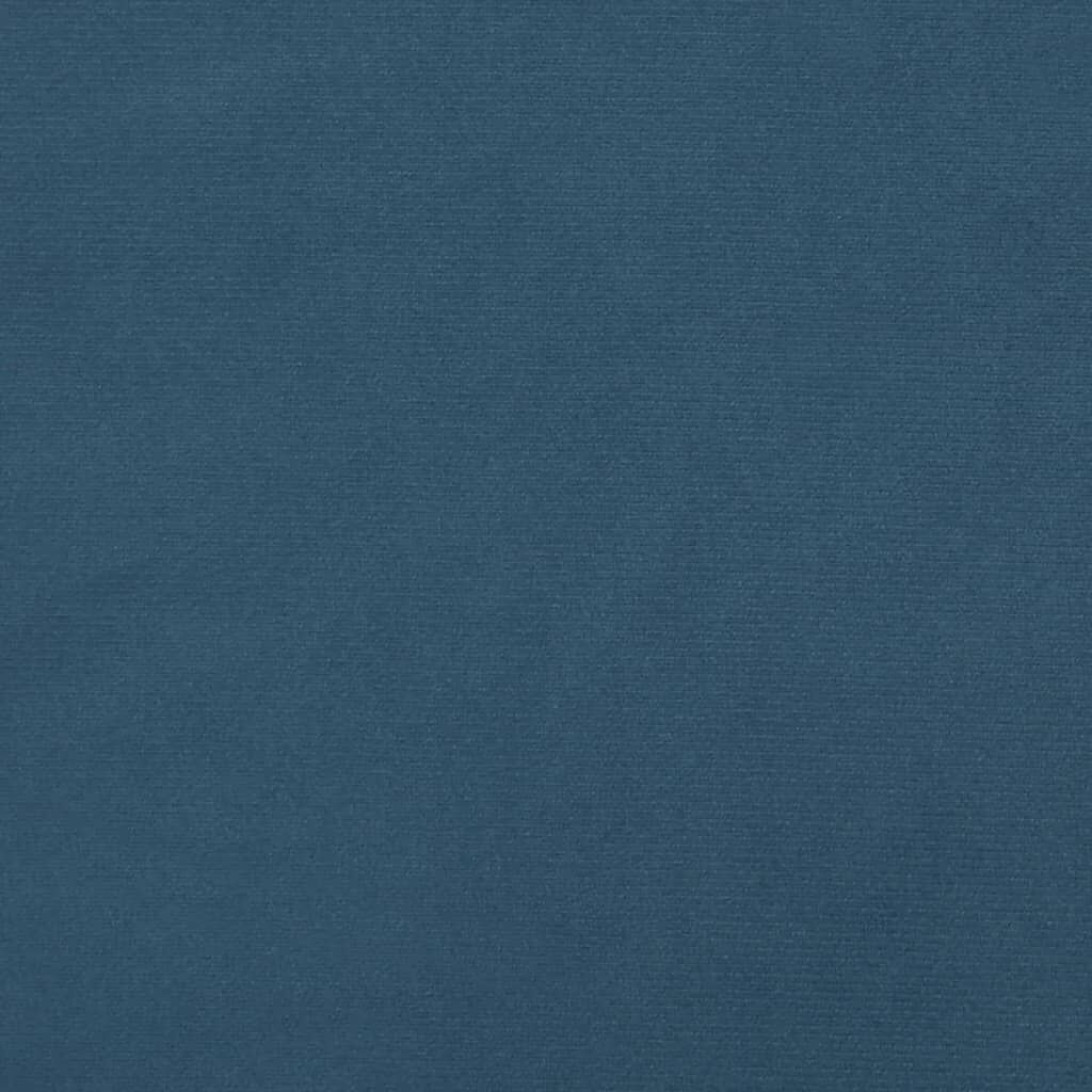 vidaXL Κεφαλάρι Κρεβατιού Σκούρο Μπλε 90x5x78/88 εκ. Βελούδινο