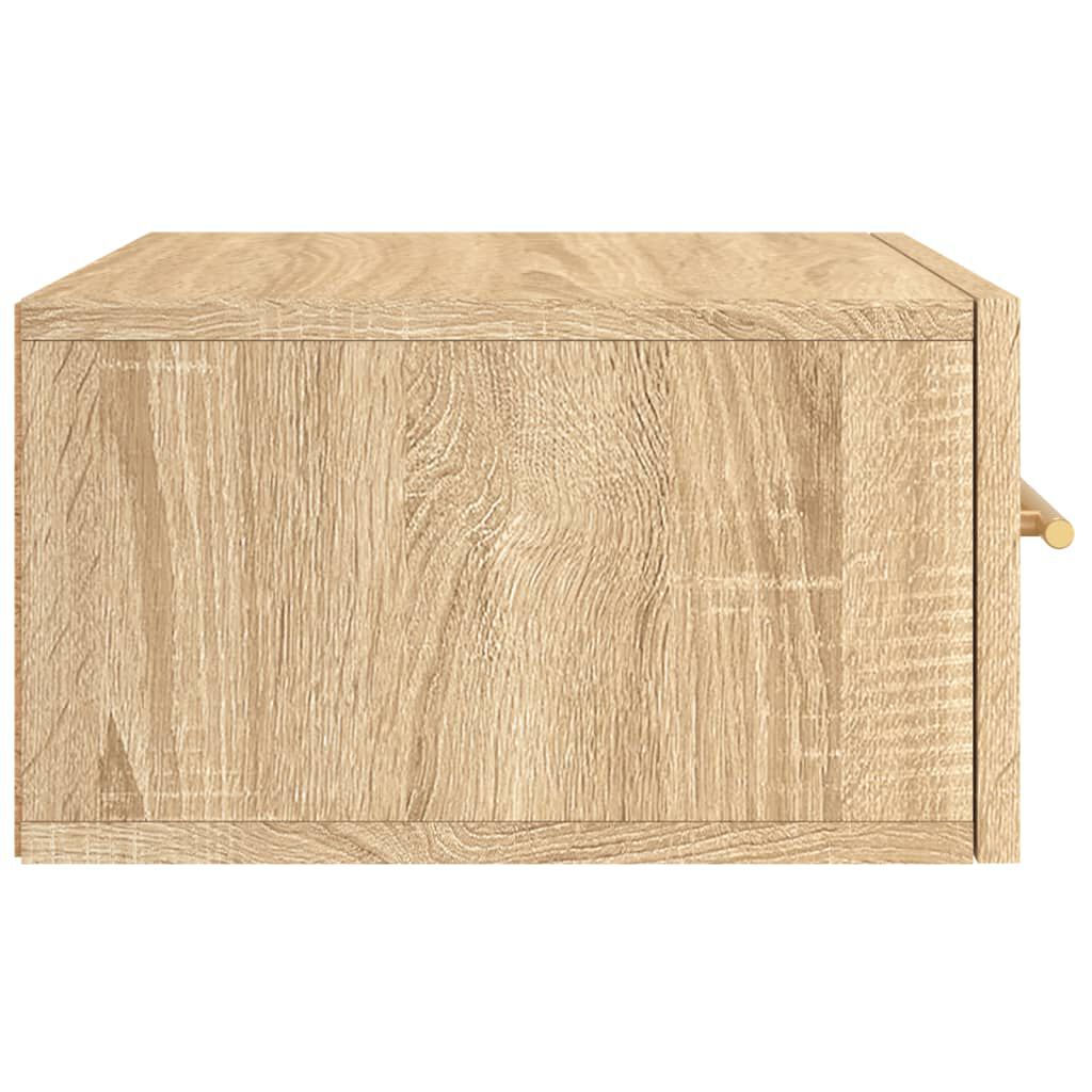 vidaXL Κομοδίνα Επιτοίχια Sonoma Δρυς 35 x 35 x 20 εκ.