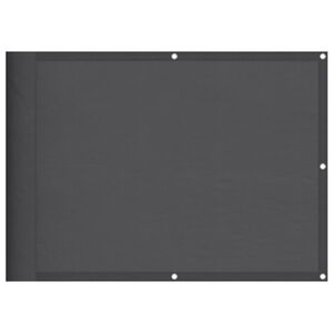 vidaXL Διαχωριστικό Βεράντας Ανθρακί 75x1000εκ 100% Πολ. Ύφασμα Oxford