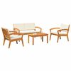 vidaXL Σετ μπιστρό 4 pcs Καφέ 75 x 45 x 38 εκ. Μασίφ ξύλο ακακίας