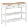 vidaXL Κονσόλα Λευκή 110 x 35 x 80 εκ. από MDF