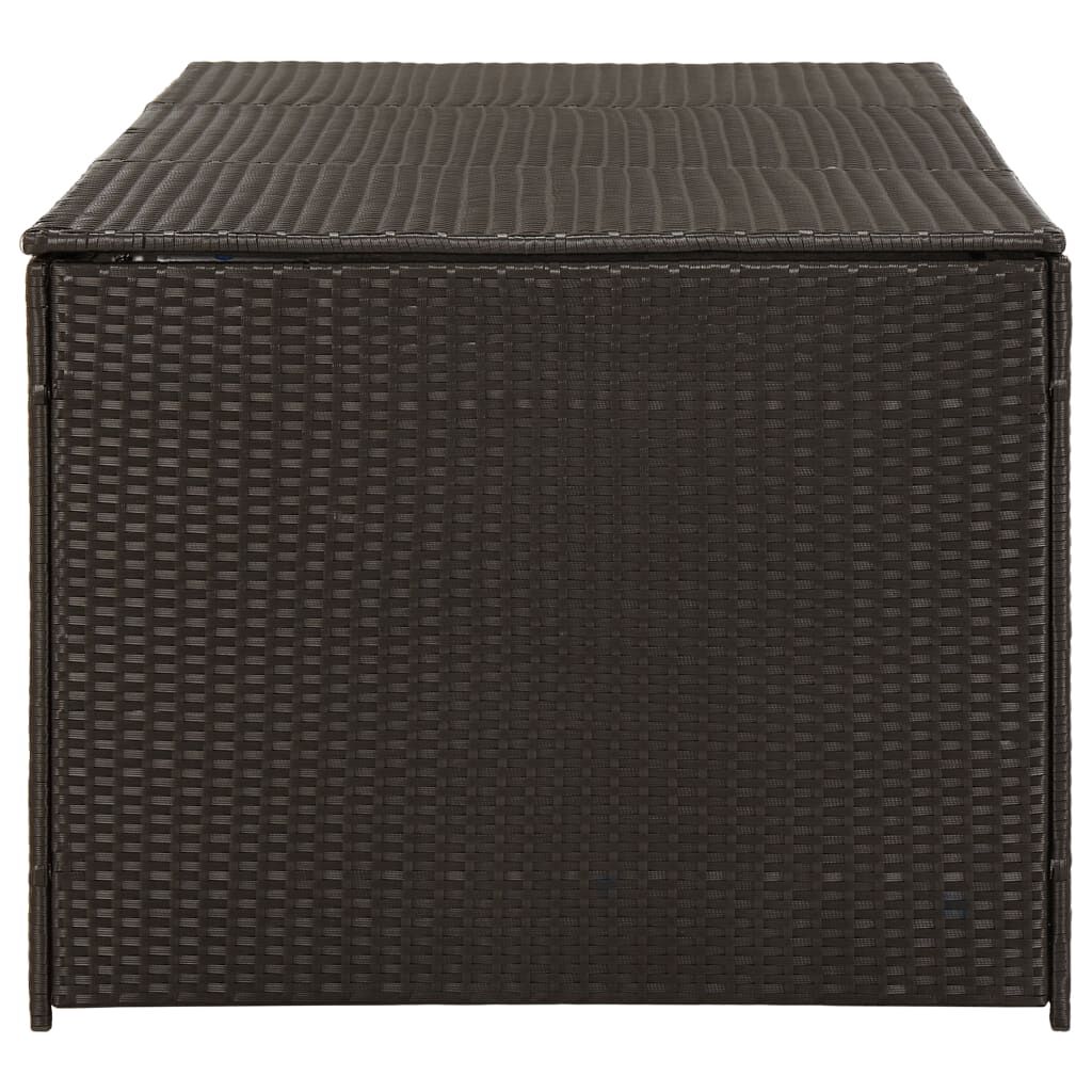 vidaXL Κουτί Αποθήκευσης Κήπου Καφέ 180x90x70 εκ. από Συνθετικό Ρατάν