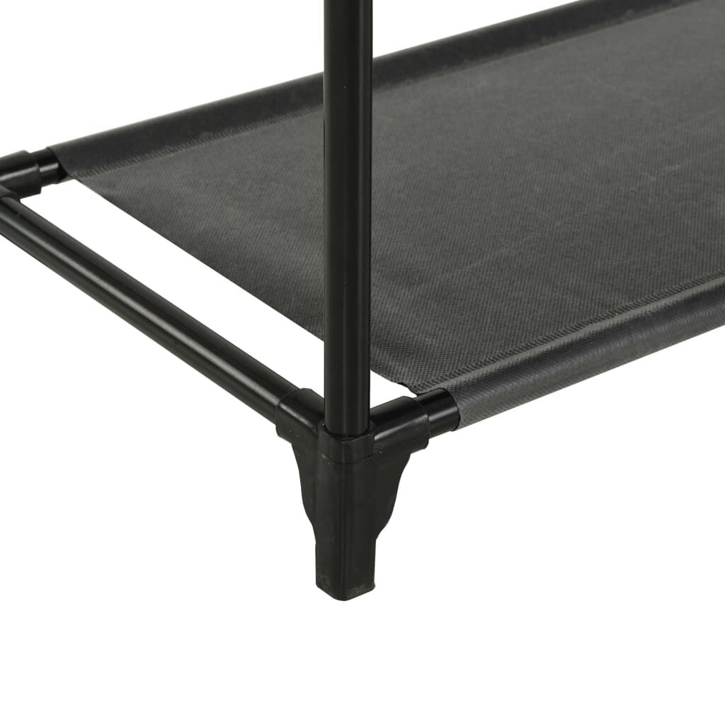 vidaXL Κρεμάστρα Δαπέδου Μαύρη 55x28,5x175 εκ. Ατσάλι/Ύφασμα Non-woven