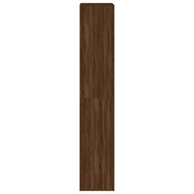 vidaXL Παπουτσοθήκη Καφέ Δρυς 54 x 34 x 183 εκ. από Επεξεργασμένο Ξύλο