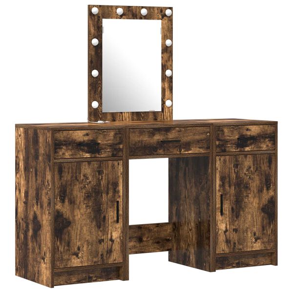 vidaXL Τραπέζι περιποίησης με συρτάρι 3 pcs Καφέ 50 x 41 x 135 εκ