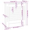 vidaXL Κάλυμμα Καλοριφέρ Μαύρο 78 εκ. από MDF