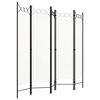 vidaXL Διαχωριστικό Δωματίου με 5 Πάνελ Λευκό 200 x 180 εκ.