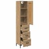 vidaXL Highboard Artisan Oak 34,5 x 34 x 180 &epsilon;&kappa;. &Epsilon;&pi;&epsilon;&xi;&epsilon;&rho;&gamma;&alpha;&sigma;&mu;έ&nu;&omicron; &xi;ύ&lambda;&omicron;