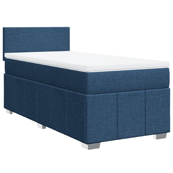 vidaXL &Kappa;&rho;&epsilon;&beta;ά&tau;&iota; Boxspring &mu;&epsilon; &Sigma;&tau;&rho;ώ&mu;&alpha; &Mu;&pi;&lambda;&epsilon; 100 x 200 &epsilon;&kappa;. &Upsilon;&phi;&alpha;&sigma;&mu;ά&tau;&iota;&nu;&omicron;