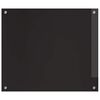 vidaXL Πίσω Πάνελ Κουζίνας Μαύρο 70 x 60 cm σκληρυμένο γυαλί