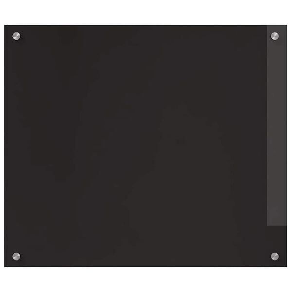 vidaXL Πίσω Πάνελ Κουζίνας Μαύρο 70 x 60 cm σκληρυμένο γυαλί