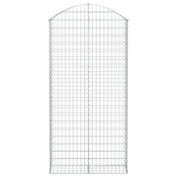 vidaXL Συρματοκιβώτιο Τοξωτό 100x30x200/220εκ. από Γαλβανισμένο Χάλυβα