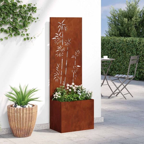 vidaXL &Omicron;&theta;ό&nu;&eta; &Iota;&delta;&iota;&omega;&tau;&iota;&kappa;ό&tau;&eta;&tau;&alpha;&sigmaf; &Kappa;ή&pi;&omicron;&upsilon; Floral &Sigma;&kappa; rusty 50 x 150 cm