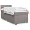 vidaXL &Kappa;&rho;&epsilon;&beta;ά&tau;&iota; Boxspring &mu;&epsilon; &Sigma;&tau;&rho;ώ&mu;&alpha; Taupe 90x200 &epsilon;&kappa;. &Upsilon;&phi;&alpha;&sigma;&mu;ά&tau;&iota;&nu;&omicron;
