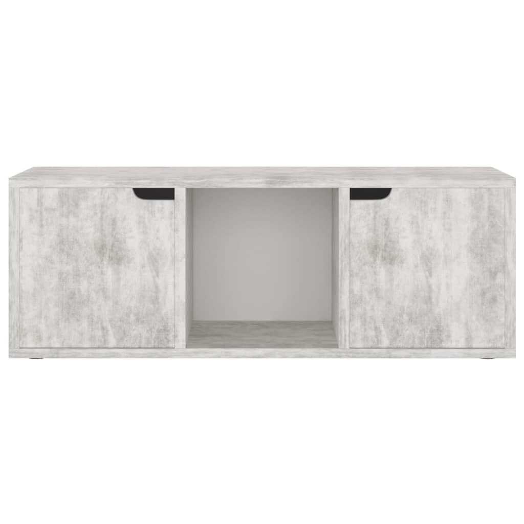 vidaXL Έπιπλο Τηλεόρασης Σκυρόδεμα 88,5x27,5x30,5 εκ. από Επεξ. Ξύλο