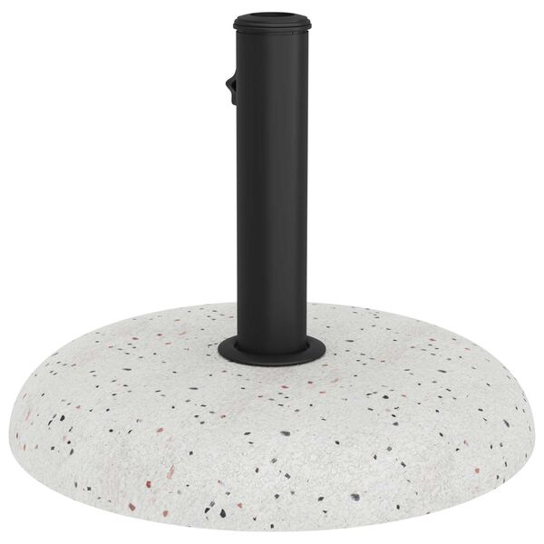 vidaXL βάση ομπρέλας για πόλους 37/42/52/58mm, λευκό τσιμέντο 20kg