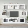 vidaXL Σετ Επίπλου Τηλεόρασης 6 Τεμαχίων Λευκό από Επεξεργασμένο Ξύλο