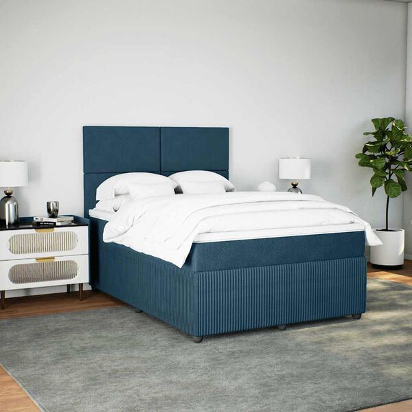 vidaXL &Kappa;&rho;&epsilon;&beta;ά&tau;&iota; Boxspring &mu;&epsilon; &Sigma;&tau;&rho;ώ&mu;&alpha; &Sigma;&kappa;&omicron;ύ&rho;&omicron; &Mu;&pi;&lambda;&epsilon; 140x190 &epsilon;&kappa;. &Beta;&epsilon;&lambda;&omicron;ύ&delta;&iota;&nu;&omicron;