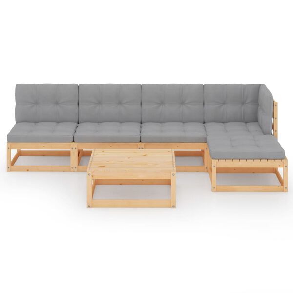 vidaXL &Sigma;&alpha;&lambda;ό&nu;&iota; &Kappa;ή&pi;&omicron;&upsilon; &Sigma;&epsilon;&tau; 6 &Tau;&epsilon;&mu;&alpha;&chi;ί&omega;&nu; &alpha;&pi;ό &Mu;&alpha;&sigma;ί&phi; &Xi;ύ&lambda;&omicron; &Pi;&epsilon;ύ&kappa;&omicron;&upsilon; & &Mu;&alpha;&xi;&iota;&lambda;ά&rho;&iota;&alpha;