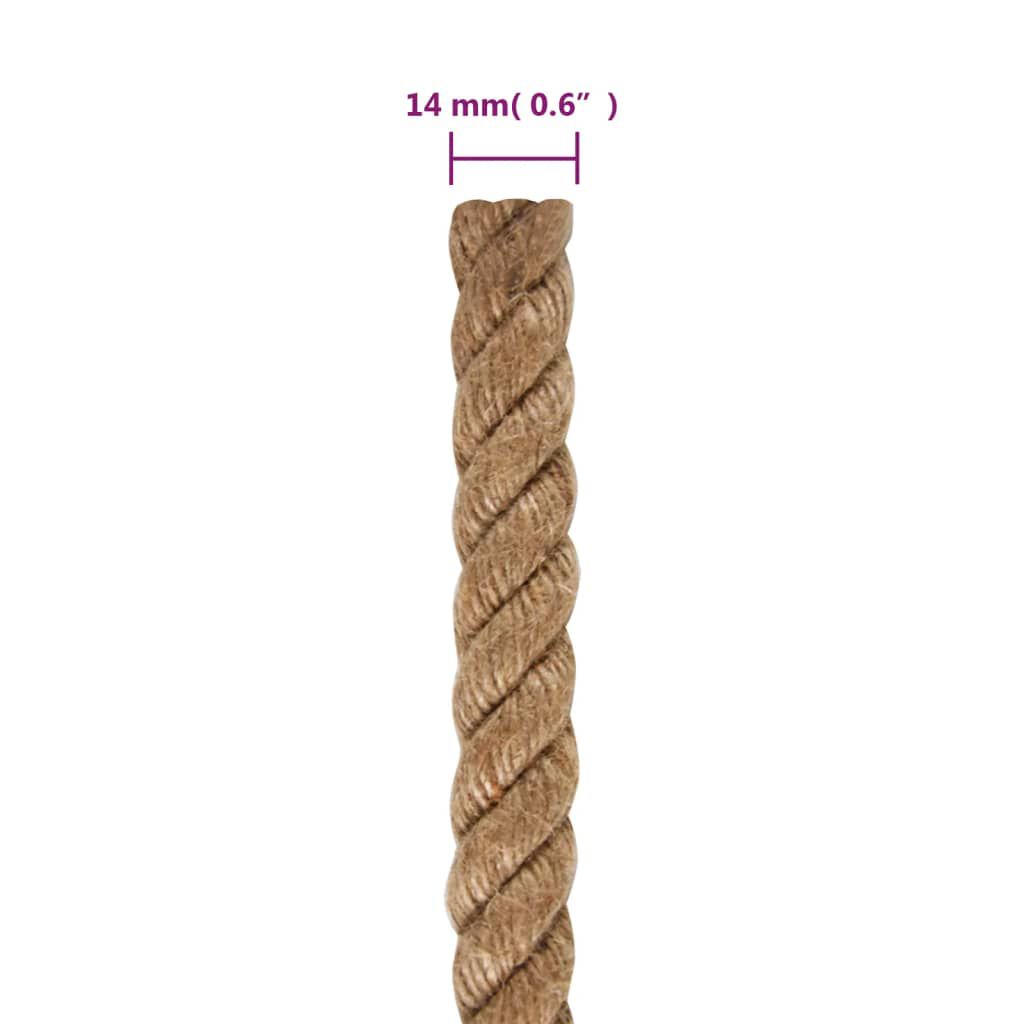vidaXL Σχοινί 14 χιλ. / 250 μ. από 100% Γιούτα