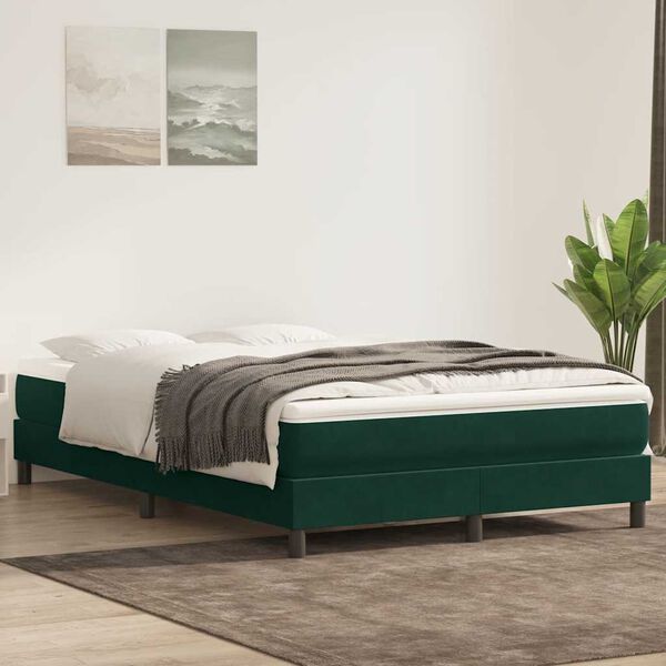vidaXL Box Spring &Kappa;&rho;&epsilon;&beta;ά&tau;&iota; &chi;&omega;&rho;ί&sigmaf; &sigma;&tau;&rho;ώ&mu;&alpha; &Sigma;&kappa;&omicron;ύ&rho;&omicron; &pi;&rho;ά&sigma;&iota;&nu;&omicron; &Beta;&epsilon;&lambda;&omicron;ύ&delta;&iota;&nu;&omicron;