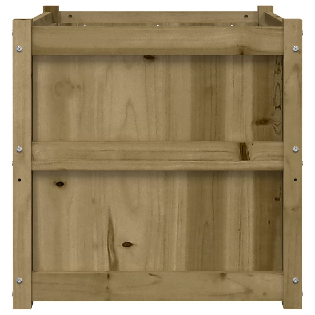 vidaXL Ζαρντινιέρα 60 x 60 x 60 εκ. από Εμποτισμένο Ξύλο Πεύκου
