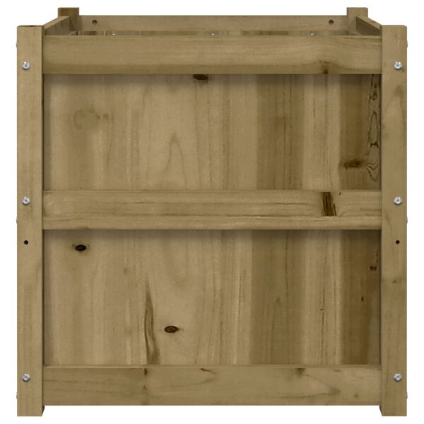 vidaXL Ζαρντινιέρα 60 x 60 x 60 εκ. από Εμποτισμένο Ξύλο Πεύκου