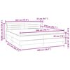 vidaXL Box Spring &Kappa;&rho;&epsilon;&beta;ά&tau;&iota; &mu;&epsilon; &sigma;&tau;&rho;ώ&mu;&alpha;&tau;&alpha; &Mu;&alpha;ύ&rho;&omicron; 200x210 cm &Beta;&epsilon;&lambda;&omicron;ύ&delta;&iota;&nu;&omicron;