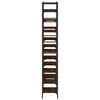 vidaXL Βιβλιοθήκη Καφέ Δρυς 127,5x28,5x172,5 εκ. Επεξεργασμένο Ξύλο