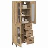 vidaXL Highboard Artisan Oak 69,5 x 34 x 180 &epsilon;&kappa;. &Epsilon;&pi;&epsilon;&xi;&epsilon;&rho;&gamma;&alpha;&sigma;&mu;έ&nu;&omicron; &xi;ύ&lambda;&omicron;