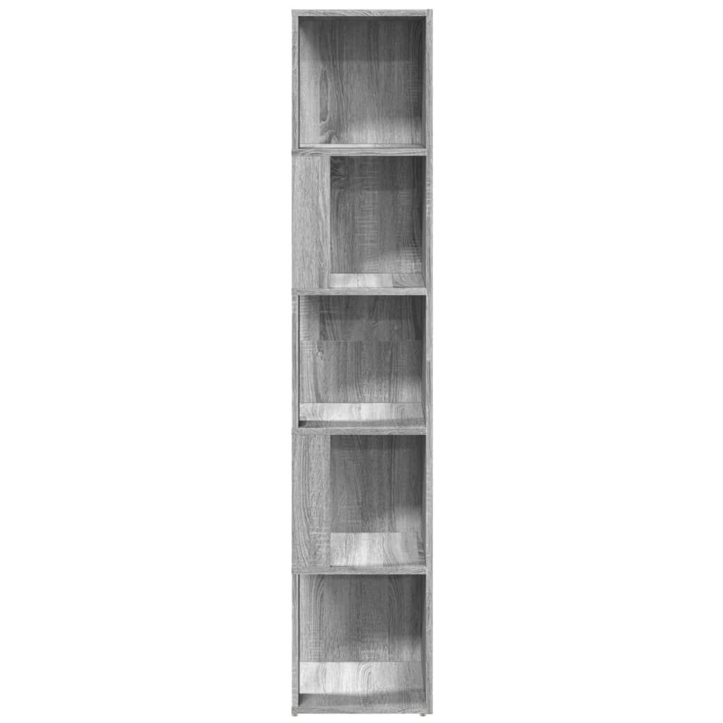 vidaXL Γωνιακό Έπιπλο Γκρι Sonoma 33x33x164,5 εκ. από Επεξεργ. Ξύλο