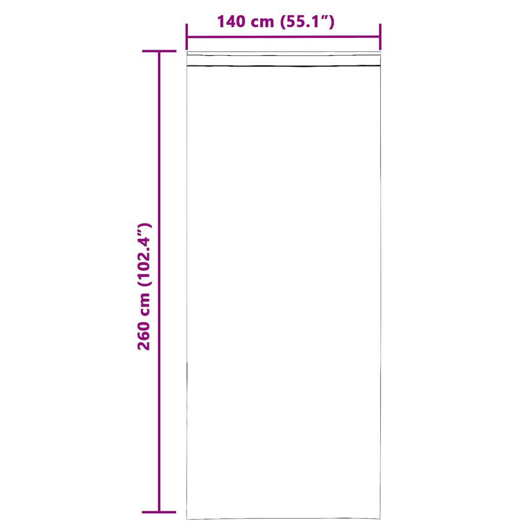 vidaXL Κουρτίνες Voile με βρόχους 2 τεμάχια Τερακότα 140x260 cm