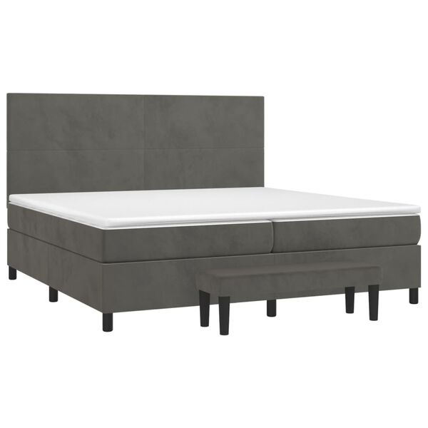 vidaXL &Kappa;&rho;&epsilon;&beta;ά&tau;&iota; Boxspring &mu;&epsilon; &Sigma;&tau;&rho;ώ&mu;&alpha; &Sigma;&kappa;&omicron;ύ&rho;&omicron; &Gamma;&kappa;&rho;&iota; 200x200 &epsilon;&kappa;. &Beta;&epsilon;&lambda;&omicron;ύ&delta;&iota;&nu;&omicron;