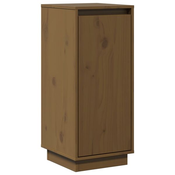 vidaXL Ντουλάπια 2 τεμ. Καφέ Μελί 31,5x34x75 εκ. από Μασίφ Ξύλο Πεύκου