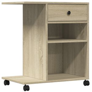 vidaXL &Beta;ά&sigma;&eta; &Epsilon;&kappa;&tau;&upsilon;&pi;&omega;&tau;ή &mu;&epsilon; &Rho;ό&delta;&epsilon;&sigmaf; Sonoma &Delta;&rho;&upsilon;&sigmaf; 60x40x68,5 &epsilon;&kappa;.
