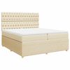 vidaXL &Kappa;&rho;&epsilon;&beta;ά&tau;&iota; Boxspring &mu;&epsilon; &Sigma;&tau;&rho;ώ&mu;&alpha; &Kappa;&rho;&epsilon;&mu; 200x200 &epsilon;&kappa;. &Upsilon;&phi;&alpha;&sigma;&mu;ά&tau;&iota;&nu;&omicron;