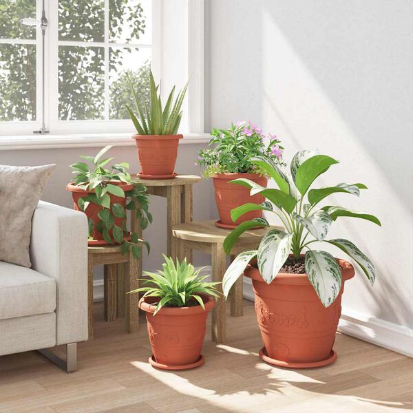 vidaXL &Sigma;&tau;&rho;&omicron;&gamma;&gamma;&upsilon;&lambda;ή &Gamma;&lambda;ά&sigma;&tau;&rho;&alpha; &Lambda;&omicron;&upsilon;&lambda;&omicron;&upsilon;&delta;&iota;ώ&nu; 6 pcs &Kappa;&epsilon;&rho;&alpha;&mu;&iota;&delta;ί &Oslash; 26 x 21.5 &epsilon;&kappa;.