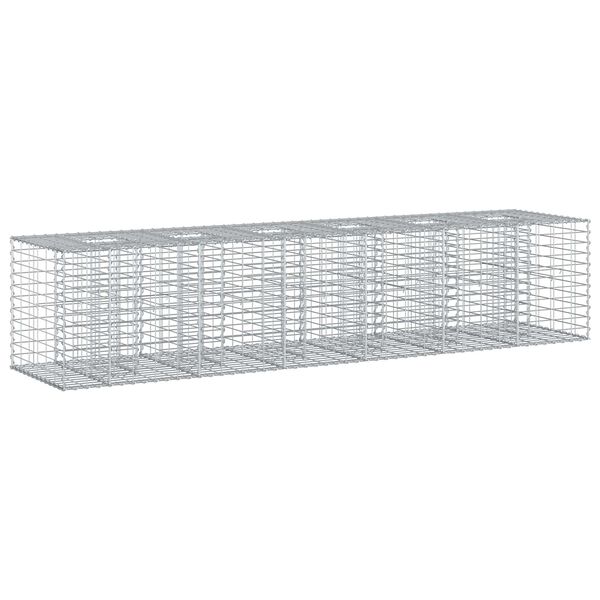vidaXL &Alpha;&nu;&alpha;&sigma;&eta;&kappa;&omega;&mu;έ&nu;&omicron; &kappa;&rho;&epsilon;&beta;ά&tau;&iota; gabion 2 pcs &Alpha;&sigma;&eta;&mu;ί 260 x 60 x 55 &epsilon;&kappa;